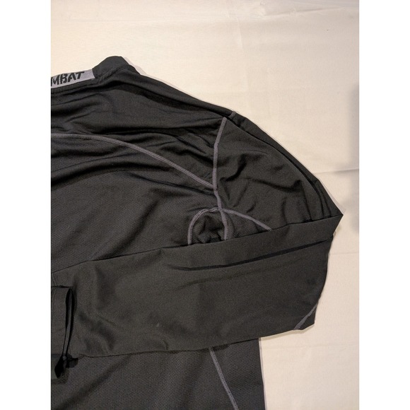 Nike Pro Combat Men's XL Long Sleeve Compression Shirt Black Gym Fitted Workout - Picture 6 of 7
